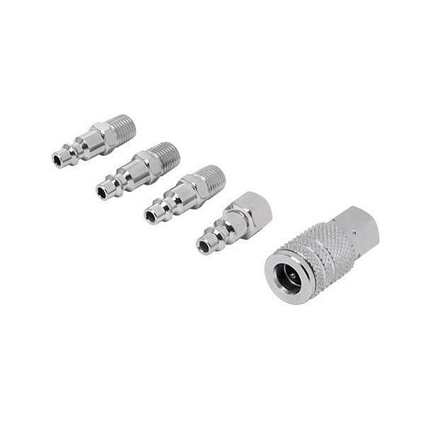 Kit de Acoples y Conectores Metálicos 5 Piezas Silver Shadow