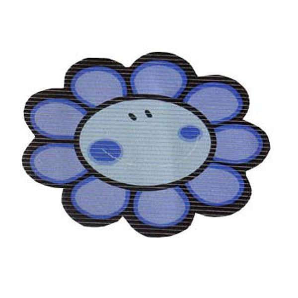Alfombra Infantil Flor Azul 69x39 Cm Amalfi