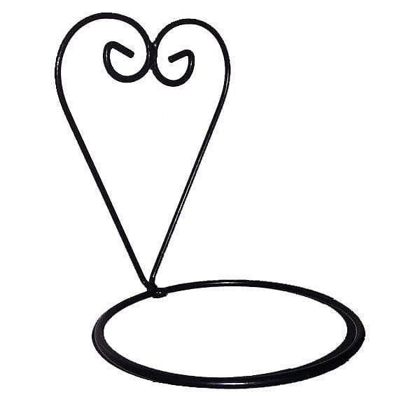 Portamaceta Hierro Plastificado 18 Cm Negro Corazón Don Emilio
