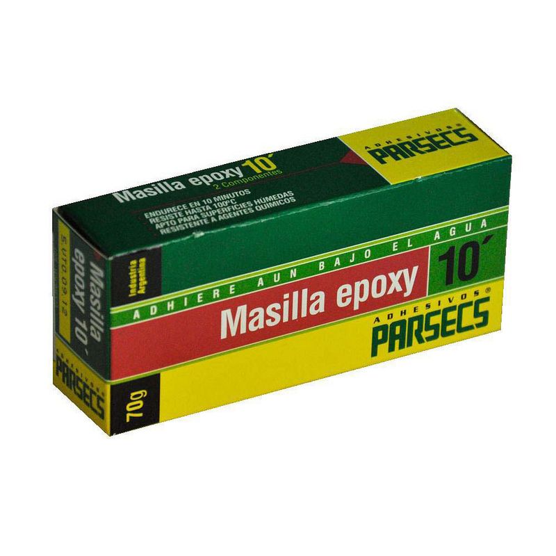 Masilla Epoxy 10 Min Seca Bajo Agua Parsecs 70 Gr Typion