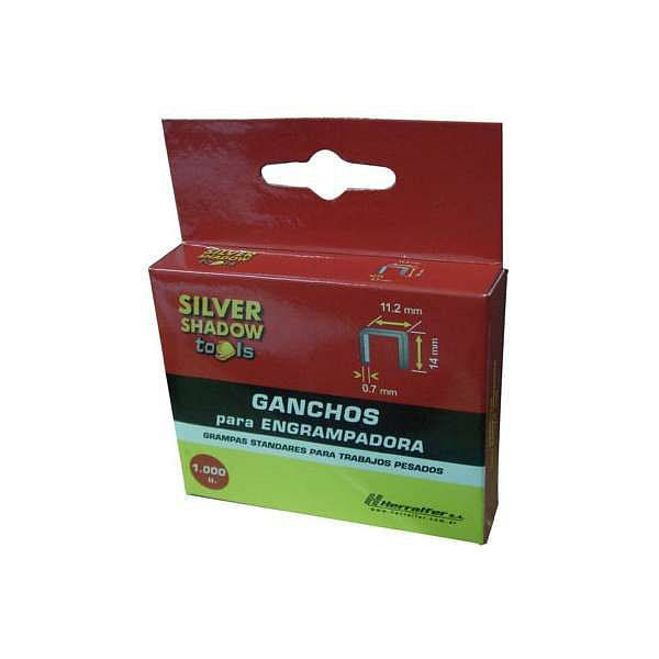 Ganchos para Engrampadora 11.2 Mm Silver Shadow
