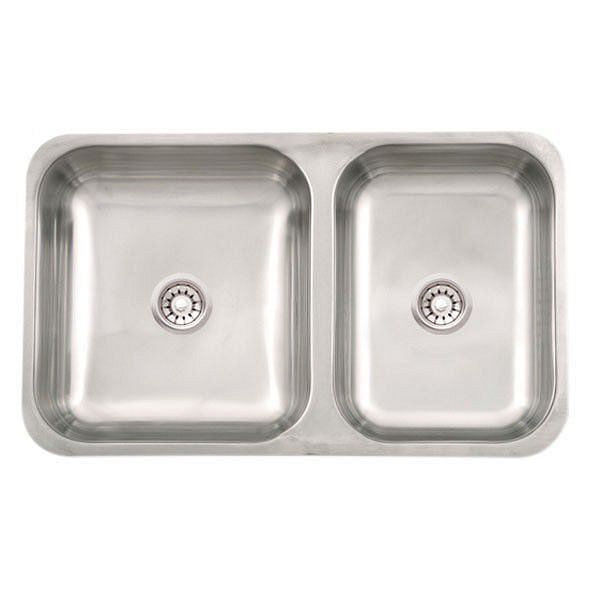 Bacha Doble Acero 430 64X37X15 Cm Gris 105EC Mi Pileta
