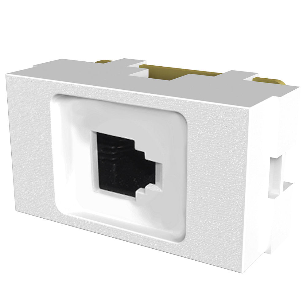 Toma Teléfono Rj11 Blanco Jeluz