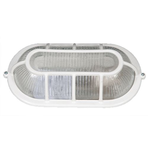 Plafón Tortuga Oval 1 Luz E27 28 W Blanco Fap