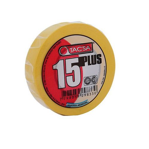 Cinta Aisladora PVC Amarillo 20 Mts Tacsa