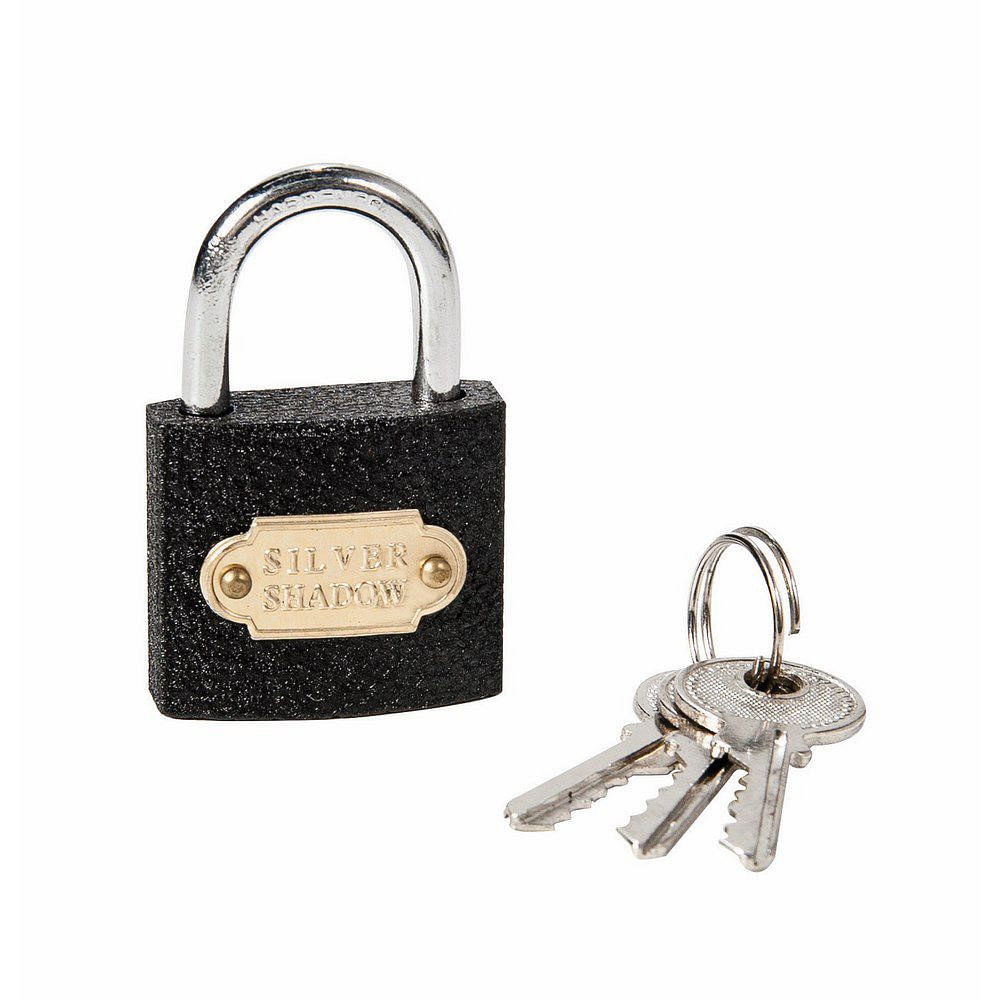 Candado Llave Hierro 30 Mm Negro Silver Shadow