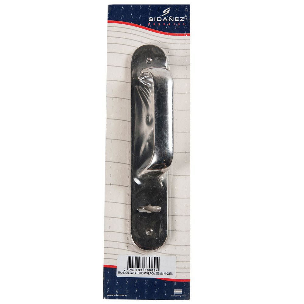 Manijón Sanitario Niquelado 240mm Sidañez