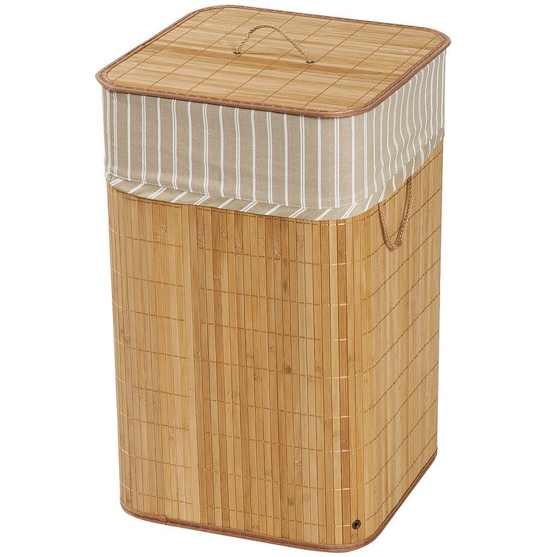 Cesto Bamboo Cuadrado Natural 40X30X60 Cm - Easy