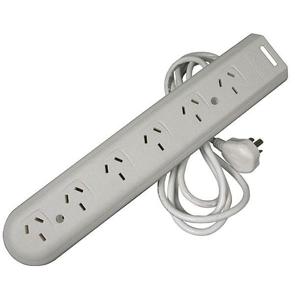 Prolongador 6 Tomas Térmico Gris 1.5 Mts Kalop