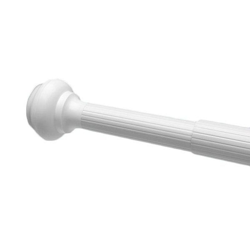 Barral Cortina De Baño Extensible 1,10 A 2 Mts. Caño Palo