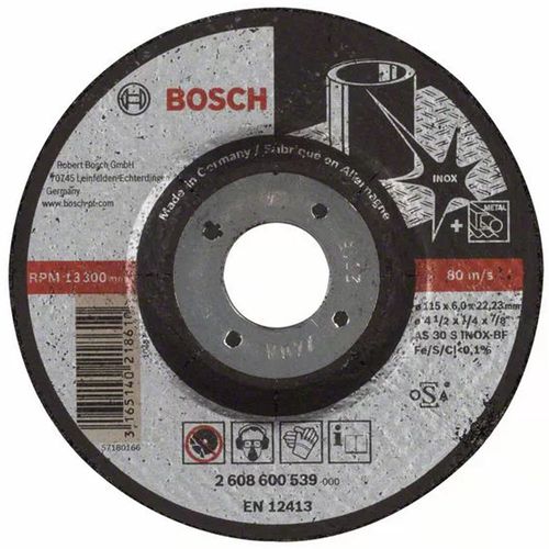 Disco de Desbaste para Inox 115x6,0 Mm Bosch