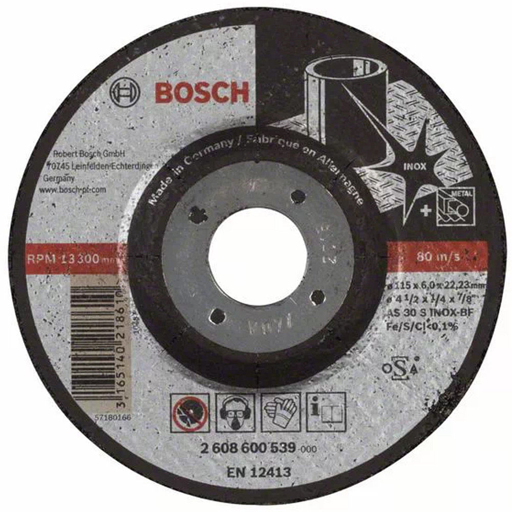Disco de Desbaste para Inox 115x6,0 Mm Bosch