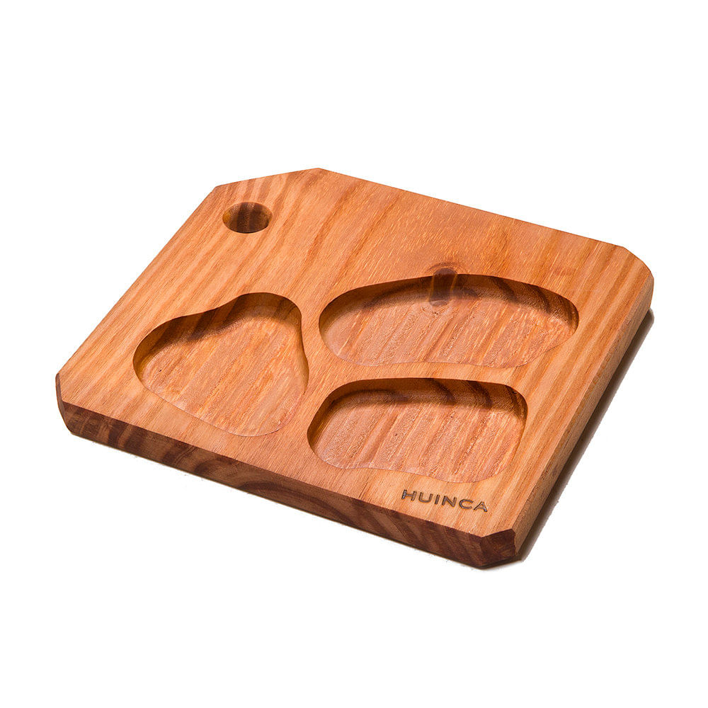 Tabla Copetinera Madera 3 Huecos Huinca
