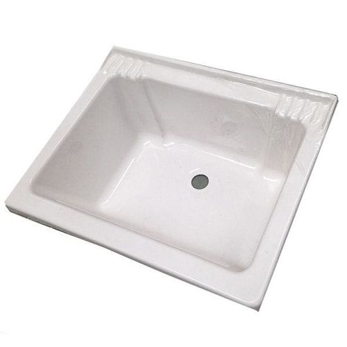Bacha Lavadero Acrílica 26x58,5x48,5 Cm Blanco Amube