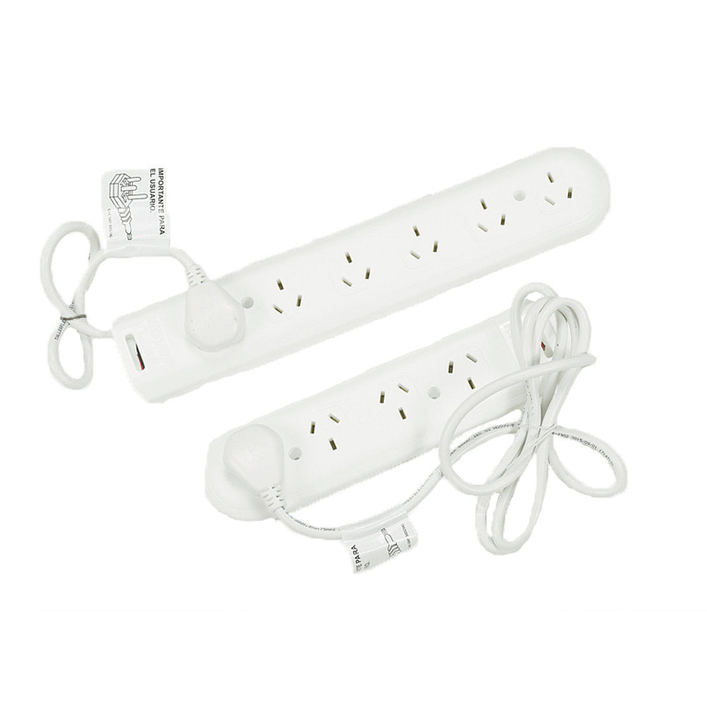 Pack Prolongador 4 Tomas Blanco 1.5 Mts + 6 Tomas Blanco 0.5 Mts Kalop