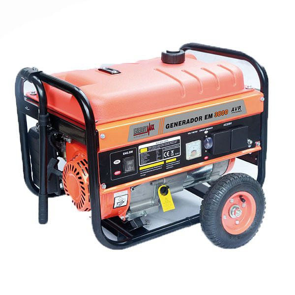 Grupo Electrógeno a Gasolina 3.0 Kva 3000 W con Ruedas Silver Shadow