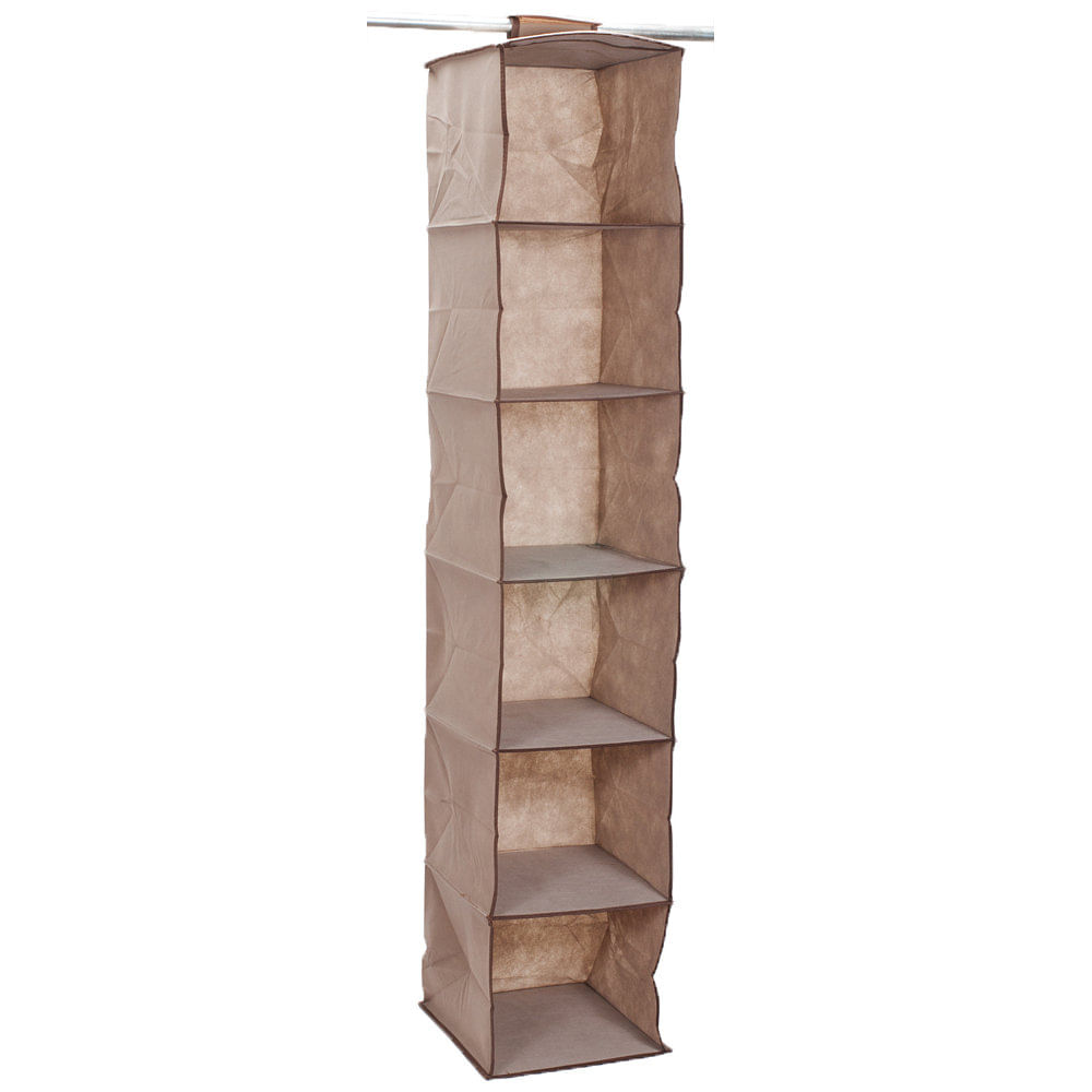 Organizador Colgante 27x29x122 Cm Tela Beige Martinez Analia Dora