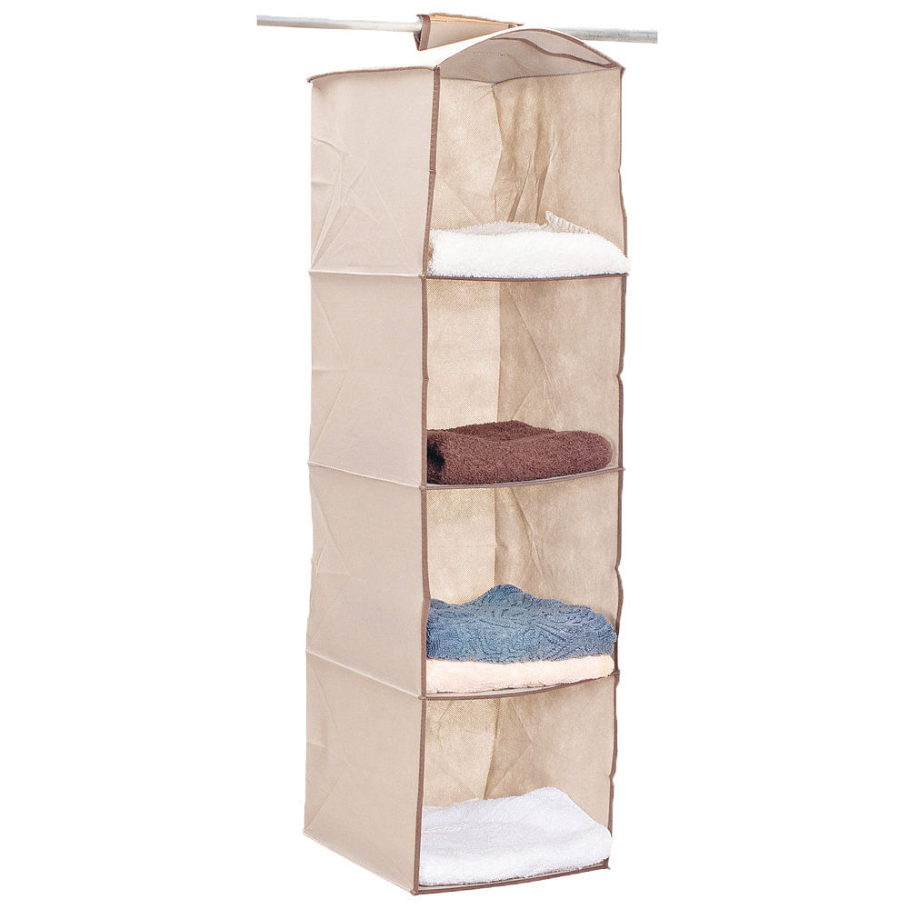 Organizador Colgante 35x35x92 Cm Tela Beige Martinez Analia Dora