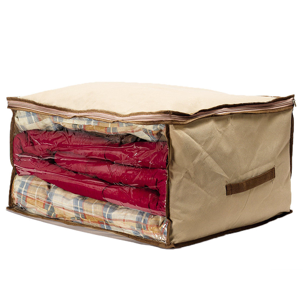 Organizador Cierre 48x58x33 Cm Tela Beige Martinez Analia Dora