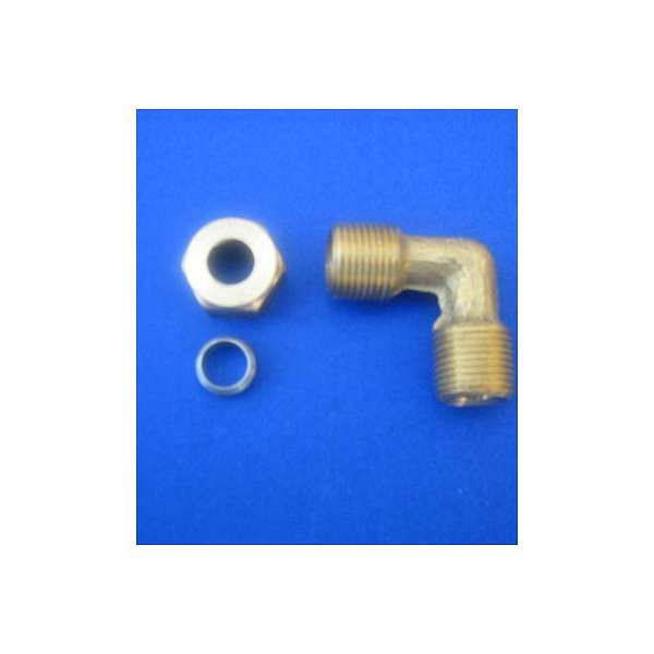 Codo 90° Bronce 3/8" El Fontanero