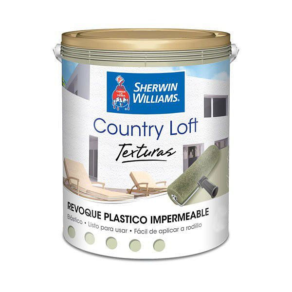 Revestimiento Texturado Verde 25 Kg Country Loft Sherwin Williams
