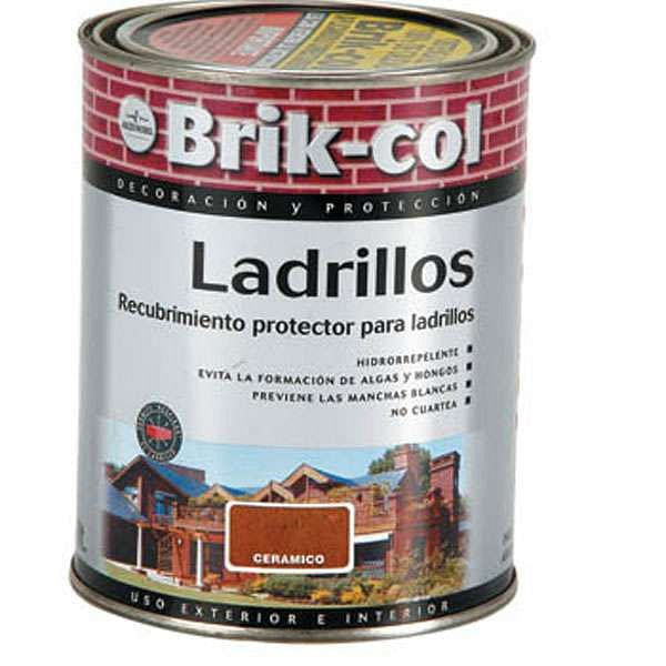 Pintura para Ladrillos Cerámico Satinado 20 Lts Hidrorrepelente Brikol