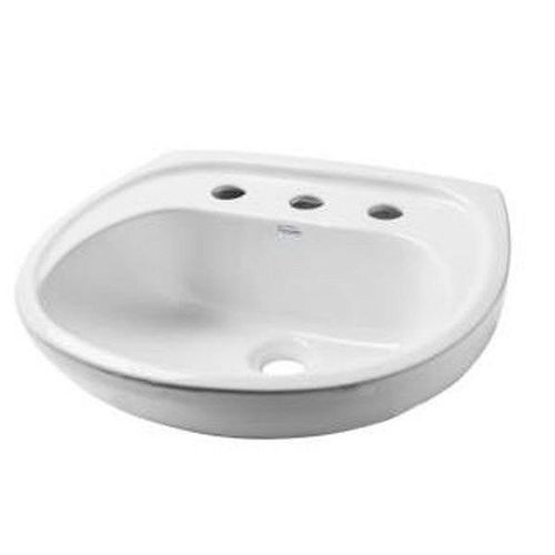 Bacha de Baño 3 Agujeros Blanco Andina Ferrum