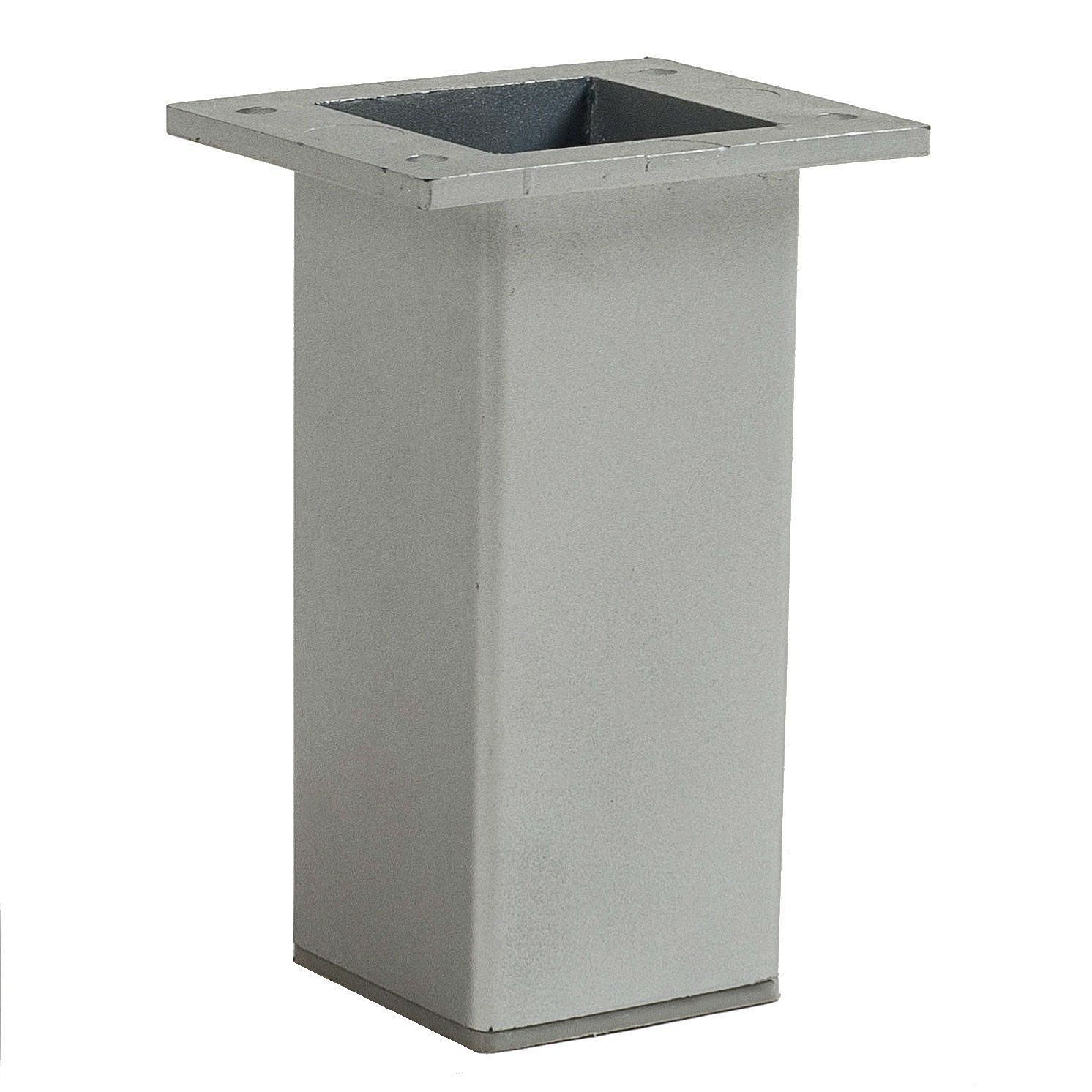 Pata Cuadrada Regulable Metalizada 20 Cm Eurotecno