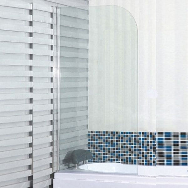 Mampara Batiente140x80 Cm 4 Mm Redondeada Vessanti