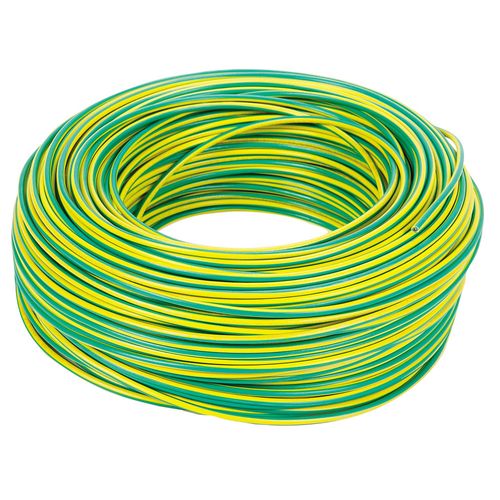 Cable Unipolar 1.5 Mm Verde y Amarillo Plastix"Cf2 X100 Mts Imsa