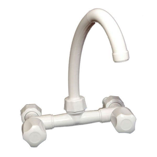 Canilla Mezclador de Pared Pvc Ginyplas Easy