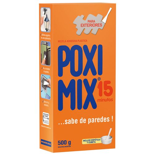 Adhesivo Plástico Para Exteriores 500 Grs Poximix