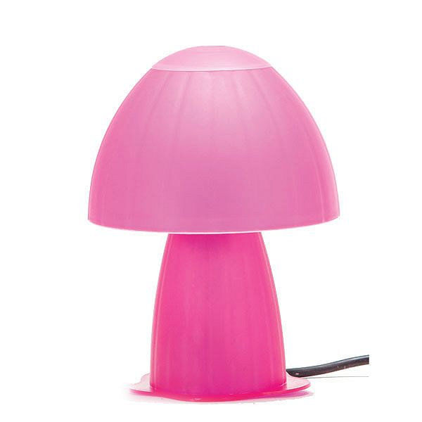 Velador Honguito E27 1 Luz Fucsia 13 W Abitare