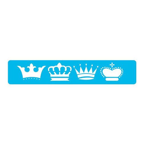 Stencil Decorativo Coronas 4.5x24 Cm Eq