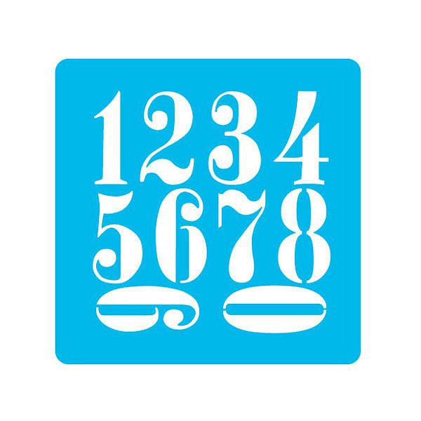 Stencil Plantilla Números 15 X 15 Cm Eq