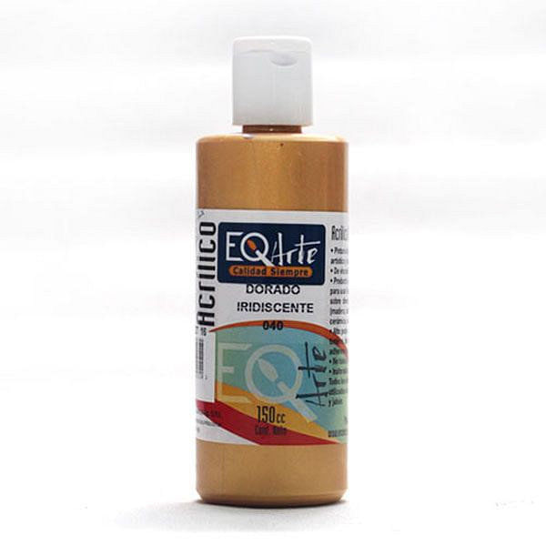 Pintura Acrílica Dorado Satinado 150 Cc Eq Arte