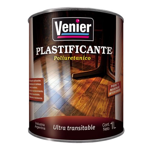 Plastificante Poliuretanico Brillante 1 Lt Ultra Transitable Venier