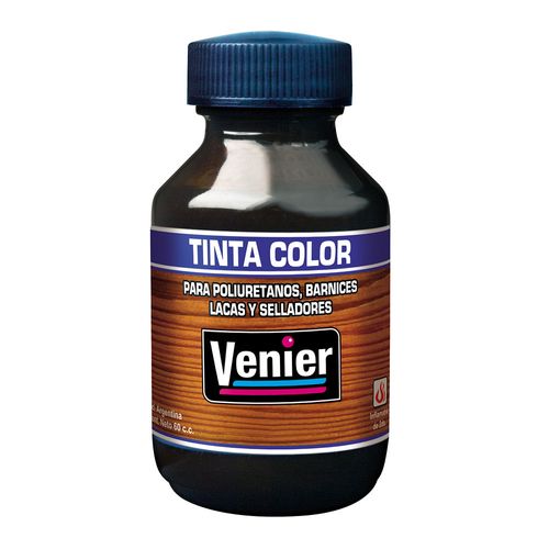 Tinta Color Nogal Para Poliuretanos y Barnices 60 Cc Venier