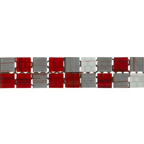 Guarda Cerámica Rojo 6.5X30 Cm Gruppo Pietrabella
