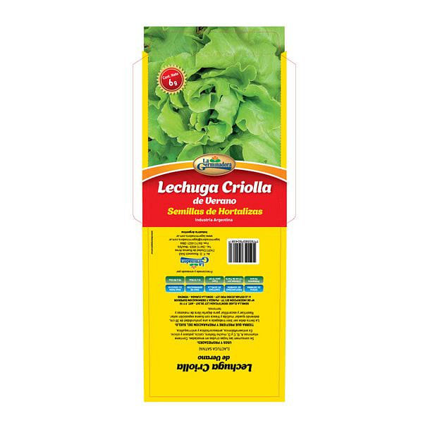Semillas de Lechuga Criolla 6 Grs La Germinadora