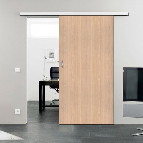 Puerta Corrediza 90x200 Cm Aluminio Roble Natural Corrediza Proteus