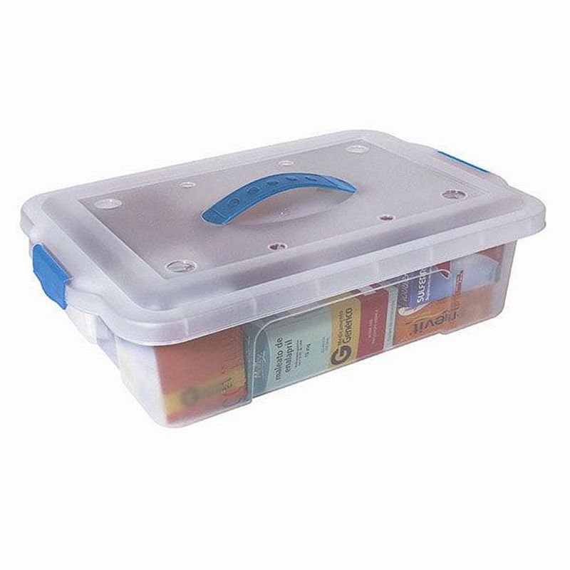 Caja Organizadora Con Manija Transparente Sao 8.4 Lts - Easy