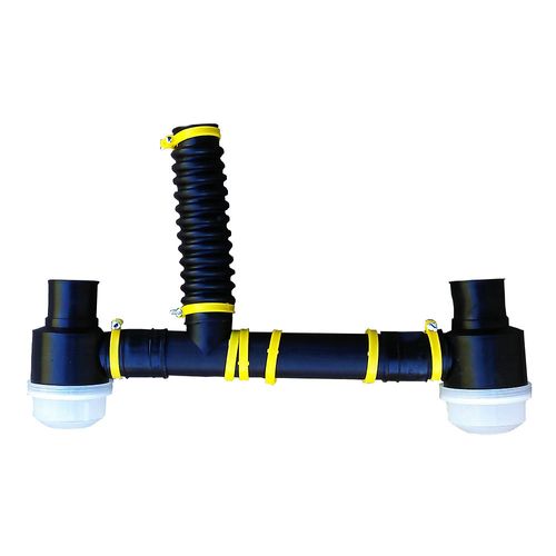 Sifón Doble Chato con Visor Polipropileno Italian