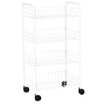 Carrito Organizador Verdulero Frutero Ahorrador de Espacio 5N HL5 Blanco -  Promart