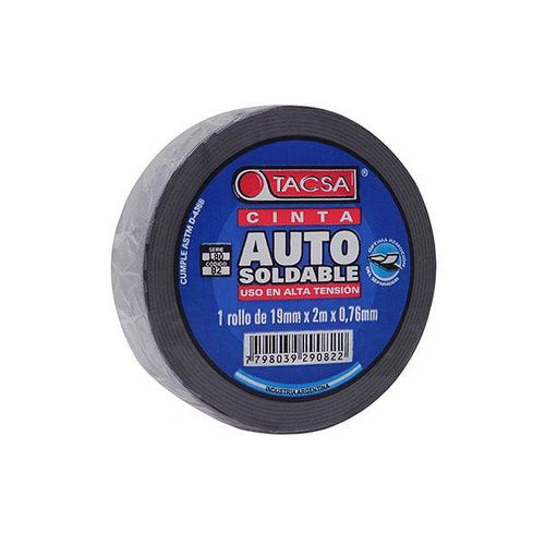 Cinta Aisladora Autosoldable Negro 4,57 Mts Tacsa
