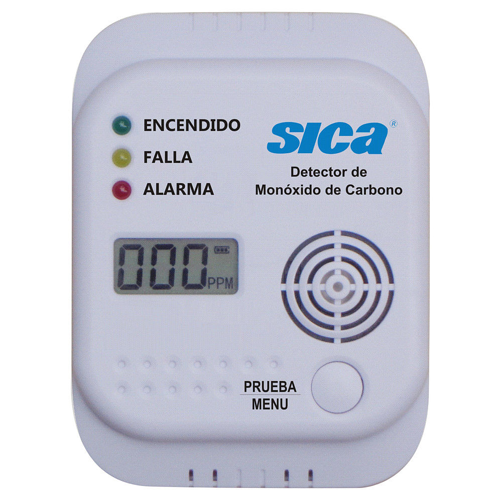 Alarma detectora de monóxido de carbono 