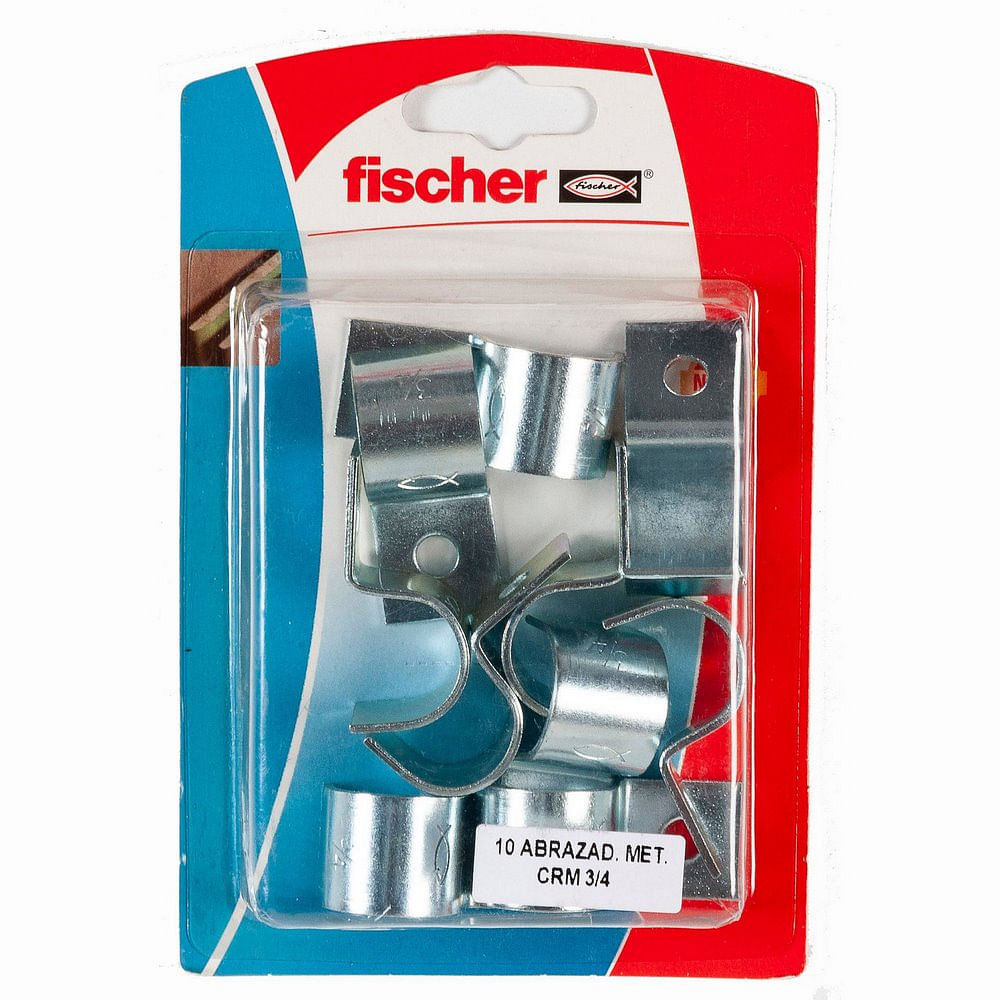 Abrazadera Metálica 3/4 Pulgadas 10 Un Fischer