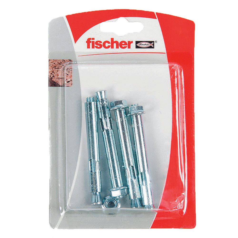 Perno de Fijación Metálica 8/37"x 4 Un Fischer