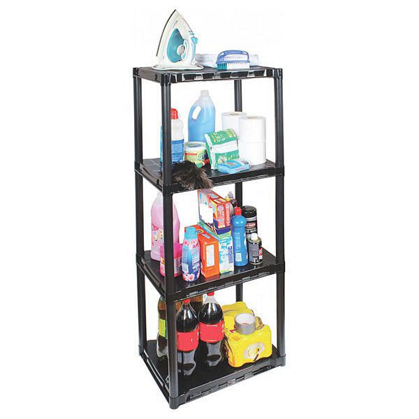 Estantería 54x38x122 Cm Polipropileno Negro Sao Bernardo