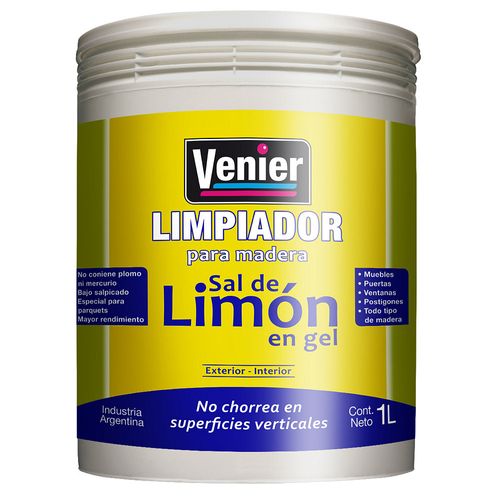 Limpiador Para Madera Sal de Limón en Gel 1 Lt Venier